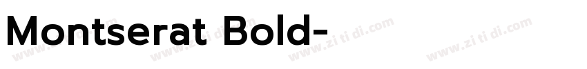 Montserat Bold字体转换